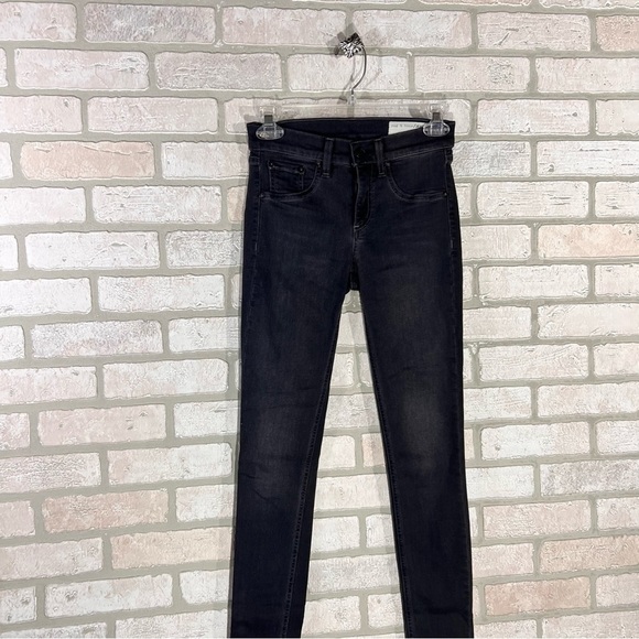 Rag & bone Legging in Premier Charcoal Gray Wash Size 25 - Picture 4 of 12